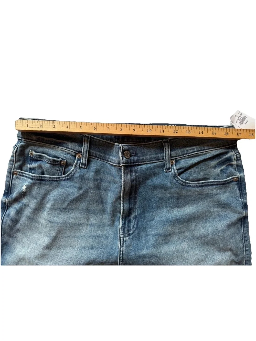 Hollister Advanced Stretch athletic men’s skinny jeans medium wash 36x32